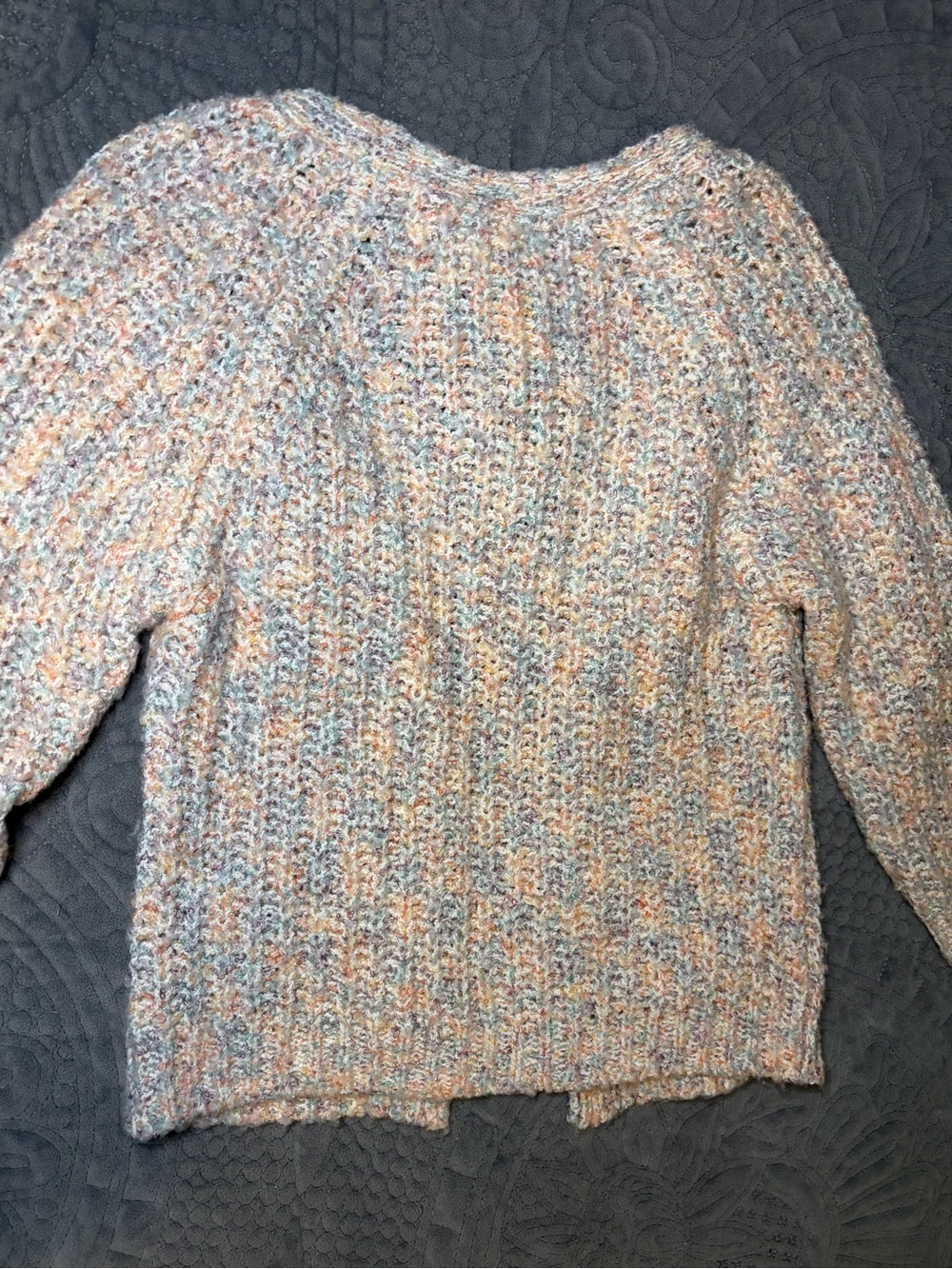Zara Baby Girls Cardigan 2-3 Years 98 Multicolor Boucle Chunky Knit Sweater - Picture 5 of 5